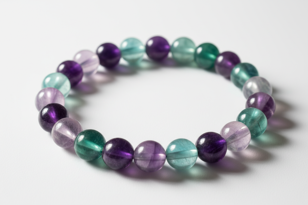 bracciale 6mm fluorite
