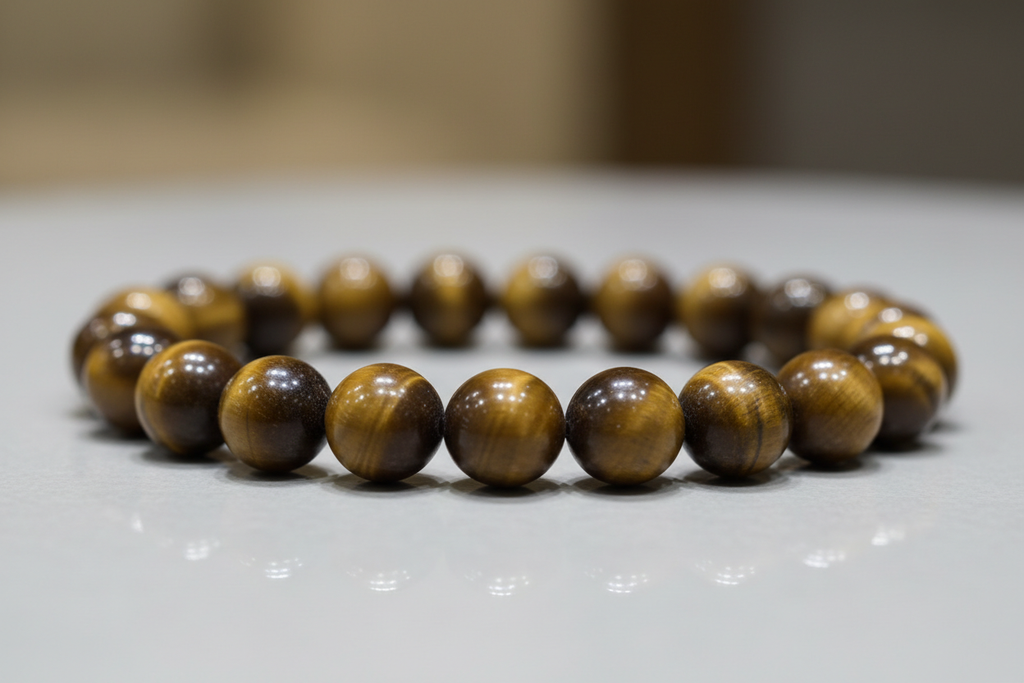 bracciale 6mm occhio di tigre
