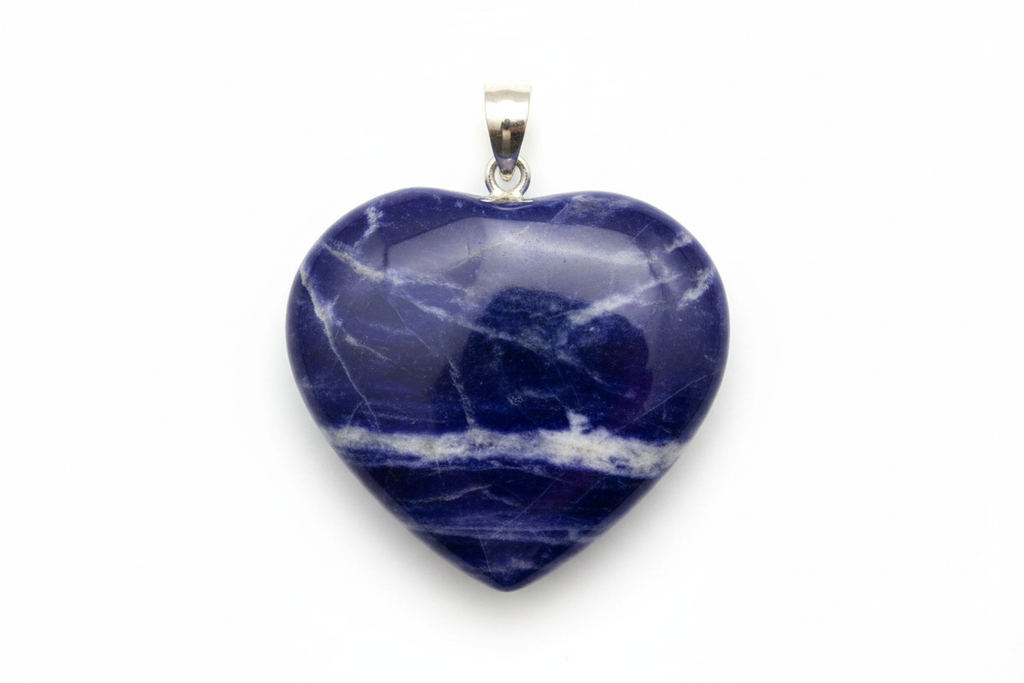 Ciondolo cuore sodalite